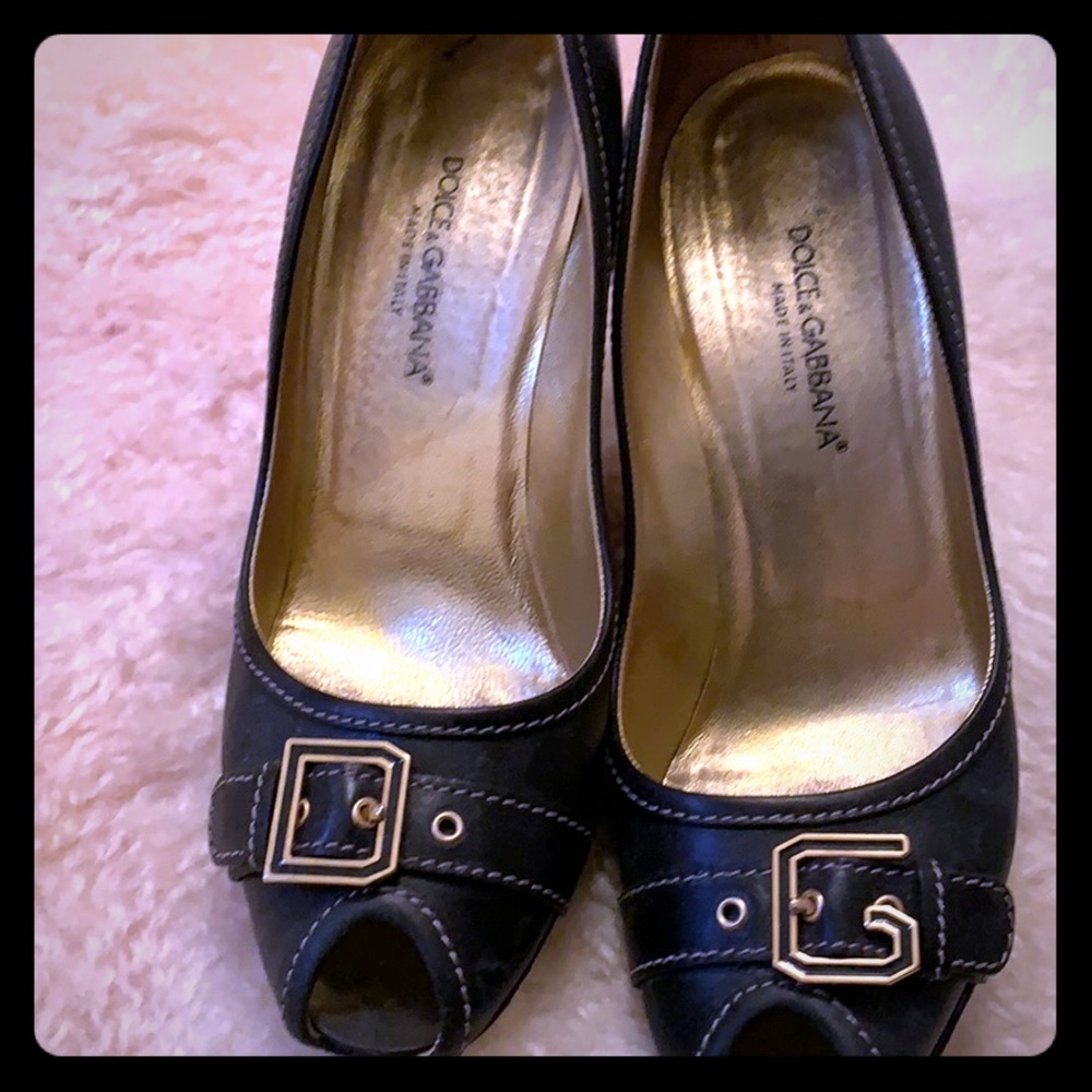 Dolce & Gabbana D&G 4” black heels